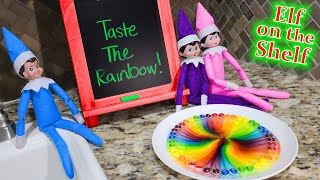Elf on the Shelf Skittles!!! Taste the Rainbow - Day 9!