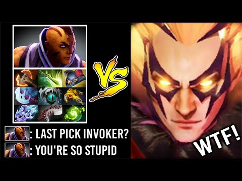 WTF MEGACREEPS God Invoker vs 1000 XPM Anti-Mage 13 Items Most Epic Magic Show Combo Comeback Dota 2
