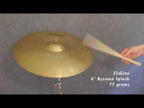 Meinl 6 Inch Byzance Splash Cymbal 77 grams DEMO VIDEO