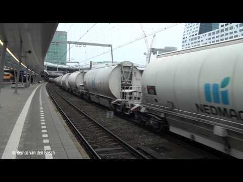 Diverse goederentreinen te Utrecht Centraal 15 november 2014