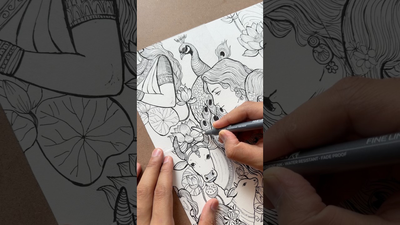 SEAMLESS PATTERN ART # wait for the end #artshorts #artvideo