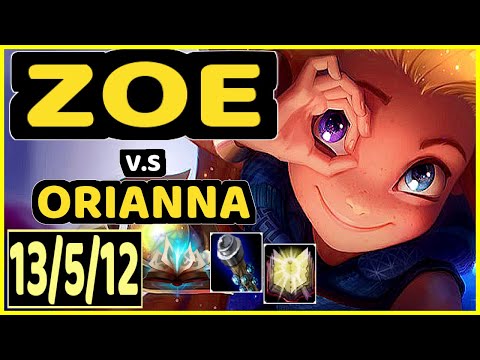 T1 FAKER (ZOE) vs ORIANNA - 13/5/12 KDA MID CHALLENGER GAMEPLAY - KR