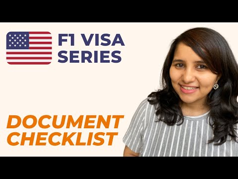 What documents do I need for an F1 visa interview?