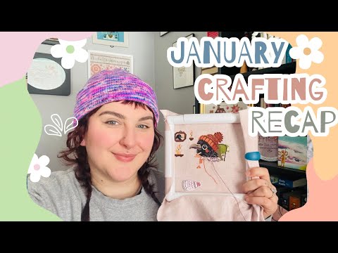 january cross stitch update & knitting wip parade