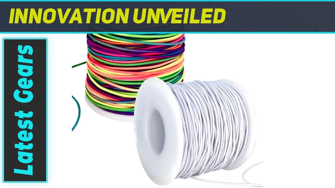 Stretchy Bracelet String, 2 Rolls 1mm – Best Elastic Cord for DIY Jewelry and Crafts