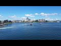 Beautiful Views of the Victoria Harbor from the MV Coho Ferry to Port St. Angeles, BC to Washington