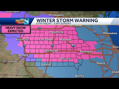 Iowa weather: Winter storm approaches this weekend