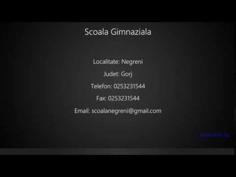 Scoala Gimnaziala  Negreni