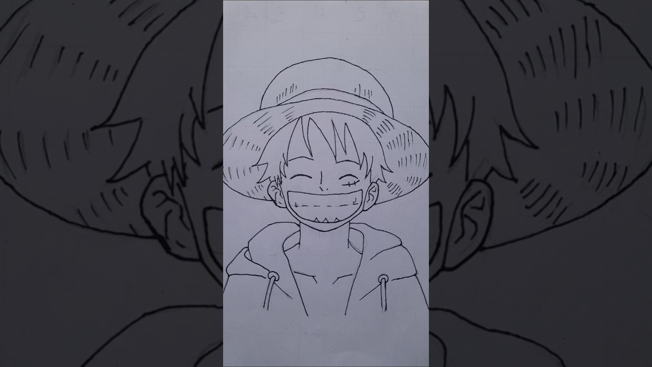 Luffy Sketch Anime #luffy #shorts #anime #art #luffygear5 #viral