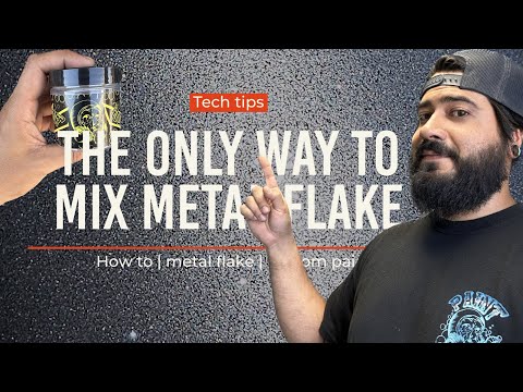 HOW TO MIX METAL FLAKE PAINT!!! And THE ONLY WAY TO MIX METAL FLAKE!!!!