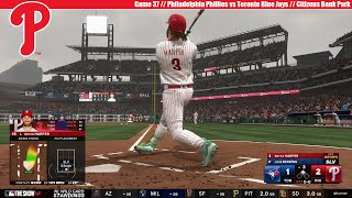 MLB The Show 24 | Philadelphia Phillies vs Toronto Blue Jays | Game 37