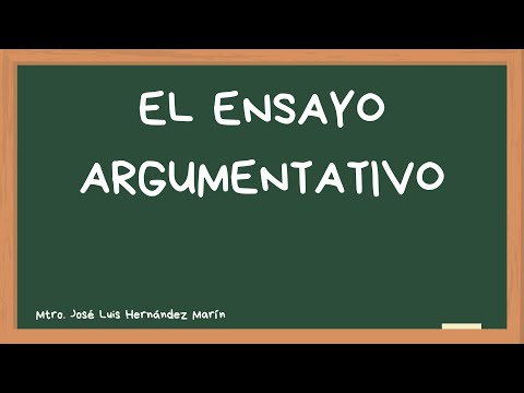 El ensayo argumentativo