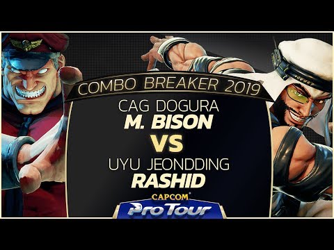 CAG Dogura (M. Bison) vs UYU JeonDDing (Rashid) - Combo Breaker 2019 Day 1 Pools - CPT 2019