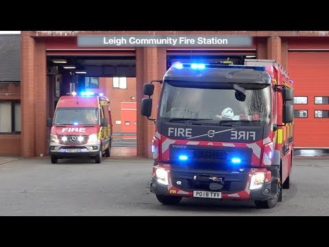 Leigh Technical Response Unit (TRU) Turnout - Greater Manchester Fire And Rescue Service
