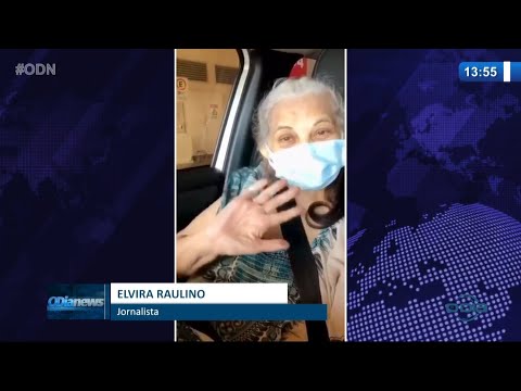A jornalista piauiense Elvira Raulino é imunizada contra o Covid-19 24 03 2021