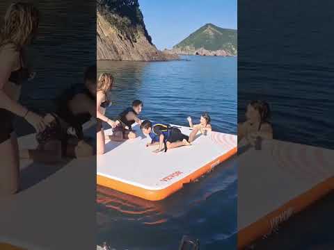 Vevor Inflatable floating dock, swim platform, 10x8ft - great fun!