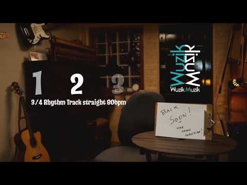 3/4 Rhythm Track Straight 80bpm