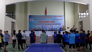 UBND Thành phố Tam Điệp phối hợp tổ chức Giải bóng bàn tay vợt xuất sắc tỉnh Ninh Bình năm 2022 chào mừng kỷ niệm 40 năm thành lập thị xã (nay là thành phố) Tam Điệp