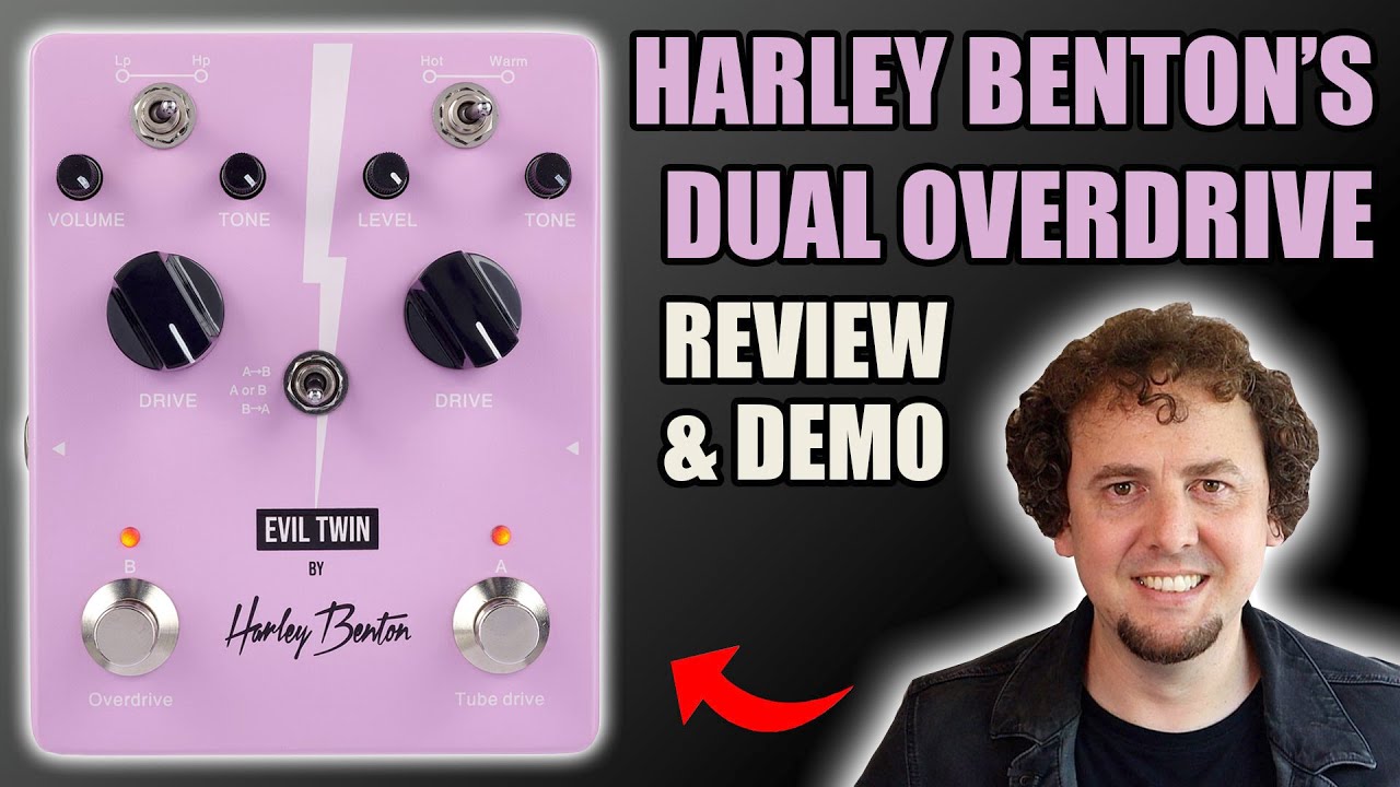 Harley Benton Evil Twin | A Tube Screamer and an OCD in one Shell Pink boxâ€¦ for â‚¬79! Review & Demo - YouTube