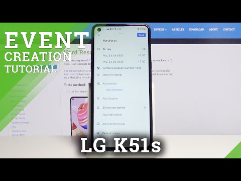 How to Add Event to Calendar in LG K51s – Schedule Events