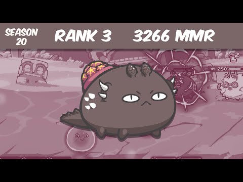 Rank 3 | 3266 MMR | Top 100 Arena Gameplay By ACDM | Axie Inifinity Season 20