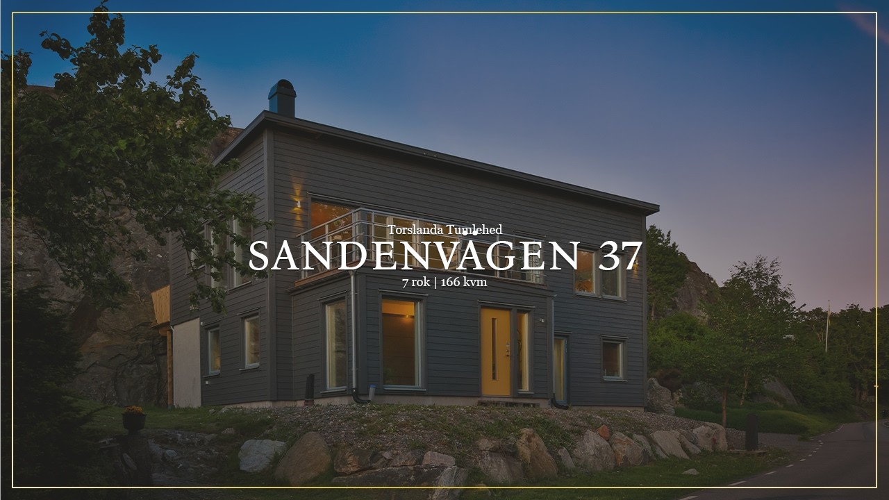 7 rum Villa på Sandenvägen 37 Torslanda Tumlehed Göteborgs kommun - video