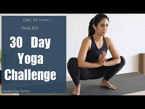 30 Day Yoga Challenge | Day 15 | Find JOY | Yogbela