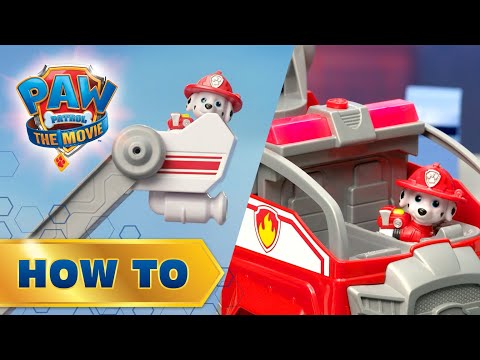 PAW PATROL transformuojama transporto priemonė Marshall, 6060444 video