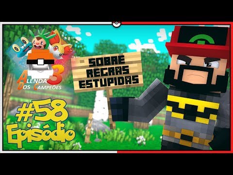 Minecraft A Lenda dos Campeões 3 #58 - Explicando as Regras Estúpidas para Estúpidos... [Pixelmon]