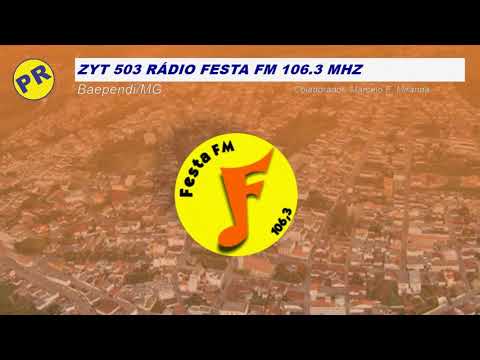 Prefixo Rádio Festa 106.3 FM Baependi MG