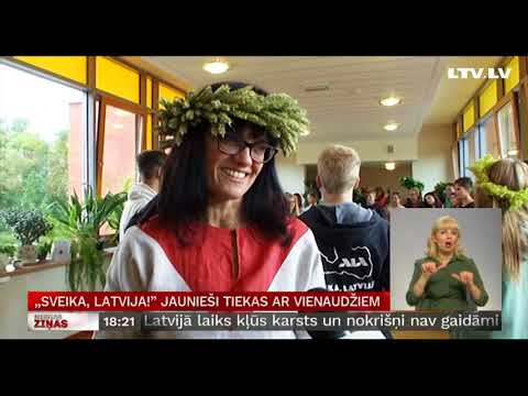 „Sveika, Latvija!” jaunieši tiekas ar vienaudžiem