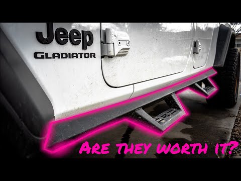 Jeep Gladiator Install | Jeep Contoured Drop Steps