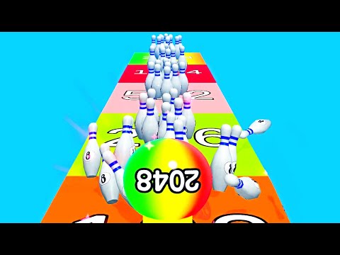 Ball Run 3D: Number Merge 2048 Asmr ! All Levels Gameplay Level (1-4) android, ios