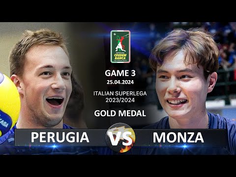 Gold Medal Matches of Italian Volleyball SuperLega 2023/2024 | Perugia vs Monza