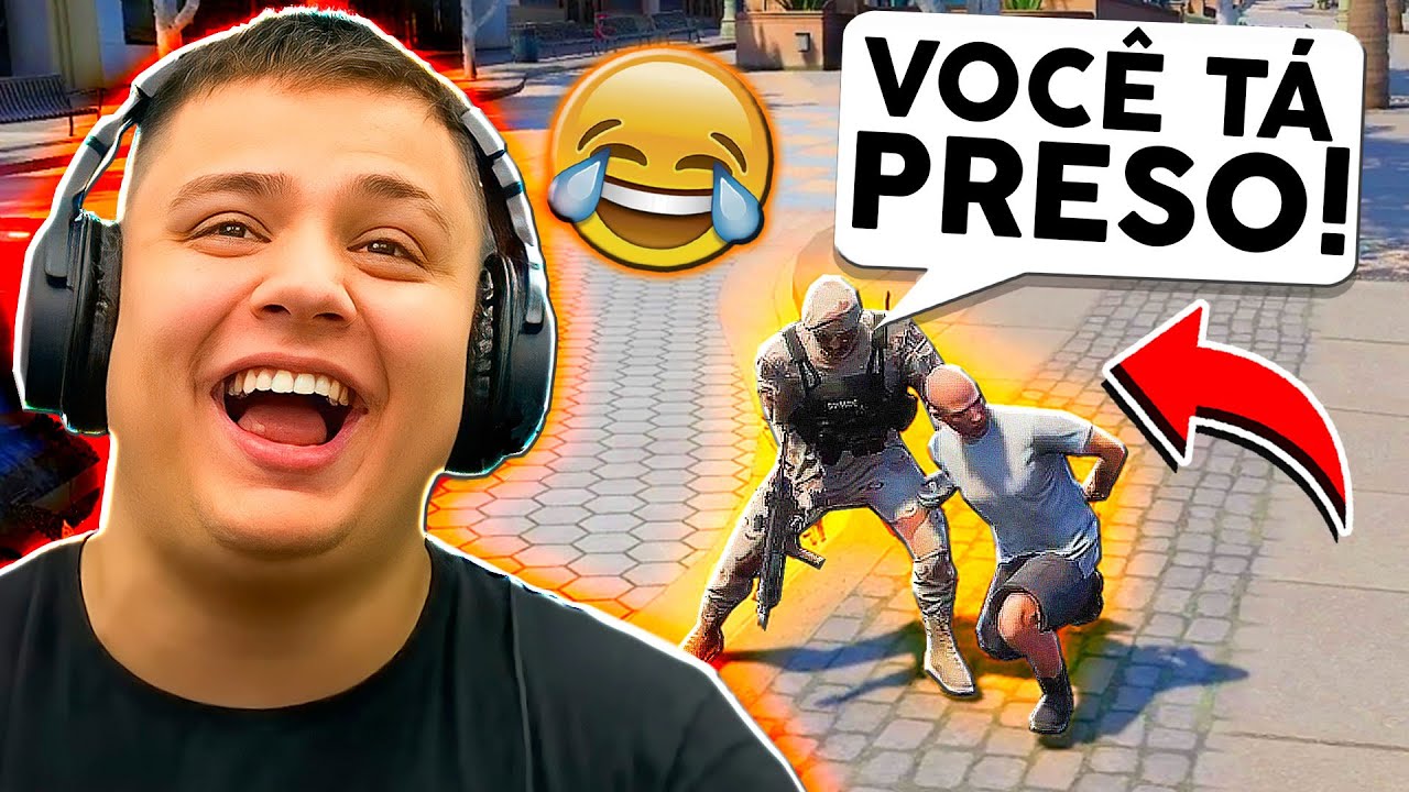 VIREI ADM E TROLLEI ATÉ SER PRESO no GTA RP 😂 (Paulinho o LOKO)