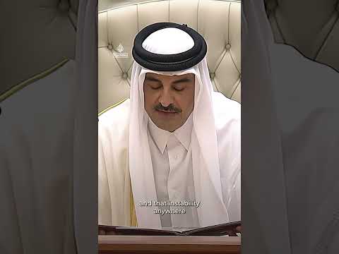 Emir of Qatar reiterates the need for safety and stability in the region | AJ #shorts