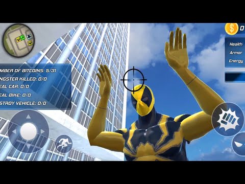 Flying Spider Rope Hero - Super Vice Town Crime - Gameplay Android, iOS #4