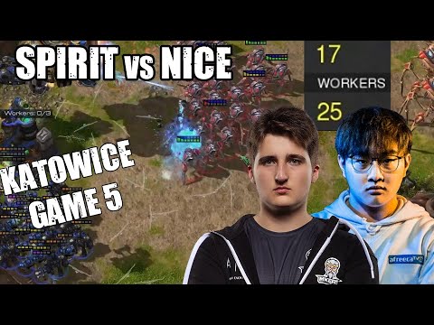 Super Scrappy! Spirit vs Nice TvP  l  Game 5 of Katowice BO5!