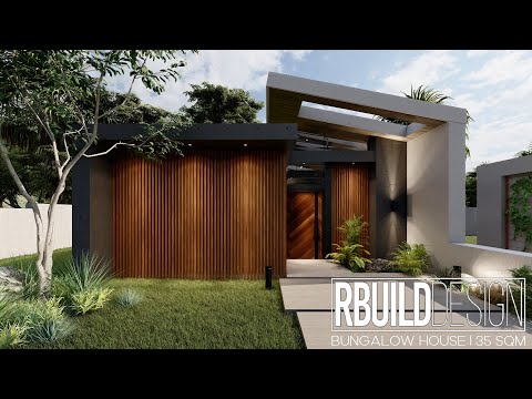 Tiny House Design l 7m x 5m (35 sqm) l 1 Bedroom l 1 Bathroom l Modern Small House