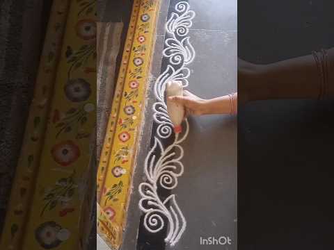 #simplerangoli #sideborders #muggulu #art #borderrangoli #sideborderdesigns