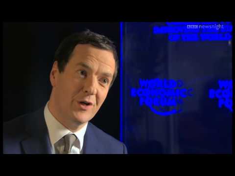 George Osborne on economic plans - Newsnight