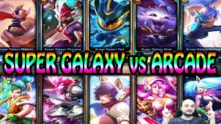 SUPER GALAXY vs ARCADE - Skin Battle - League of Legends