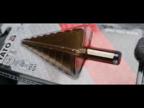 Сверло коническое титановое YATO HSS 4241, 10-45 мм, L = 100/75 мм Сверло коническое титановое YATO HSS 4241, 10-45 мм, L = 100/75 мм