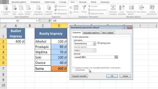 Excel - Kontrola sumy wartości, aby nie przekroczyła budżetu - widzowie #27