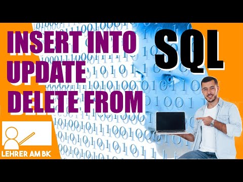SQL: INSERT DELETE UPDATE. Daten per SQL einfügen, löschen und manipulieren.
