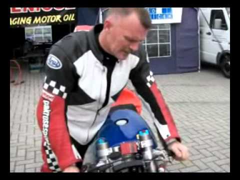 European Supermono Jawa Assen single cylinder Mike Spike Edwards motorsport motorbike race action