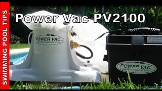 Power Vac PV2100 Portable Professional Swimming Pool Vacuum Cleaner