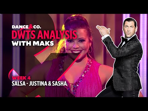 DWTS MAKS ANALYSIS: Week 4 - Justina Machado & Sasha Farber's Salsa