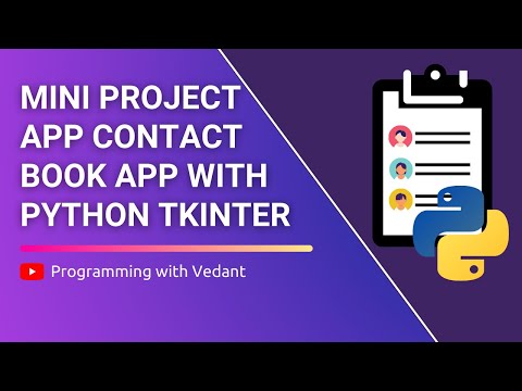 Python Gui Development Mini Project Contact Book Application Tutorial 9
