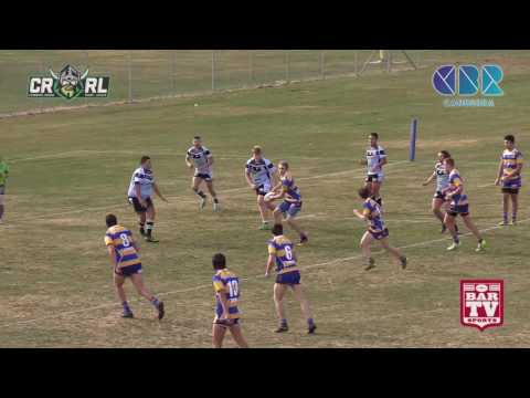 2017 Canberra RL Round 13 U18's Highlights - Woden Valley Rams v Belconnen United Sharks
